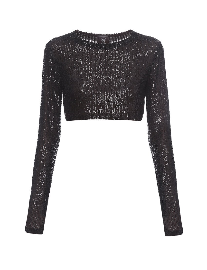 Women's Everleigh Long Sleeve Cropped Top