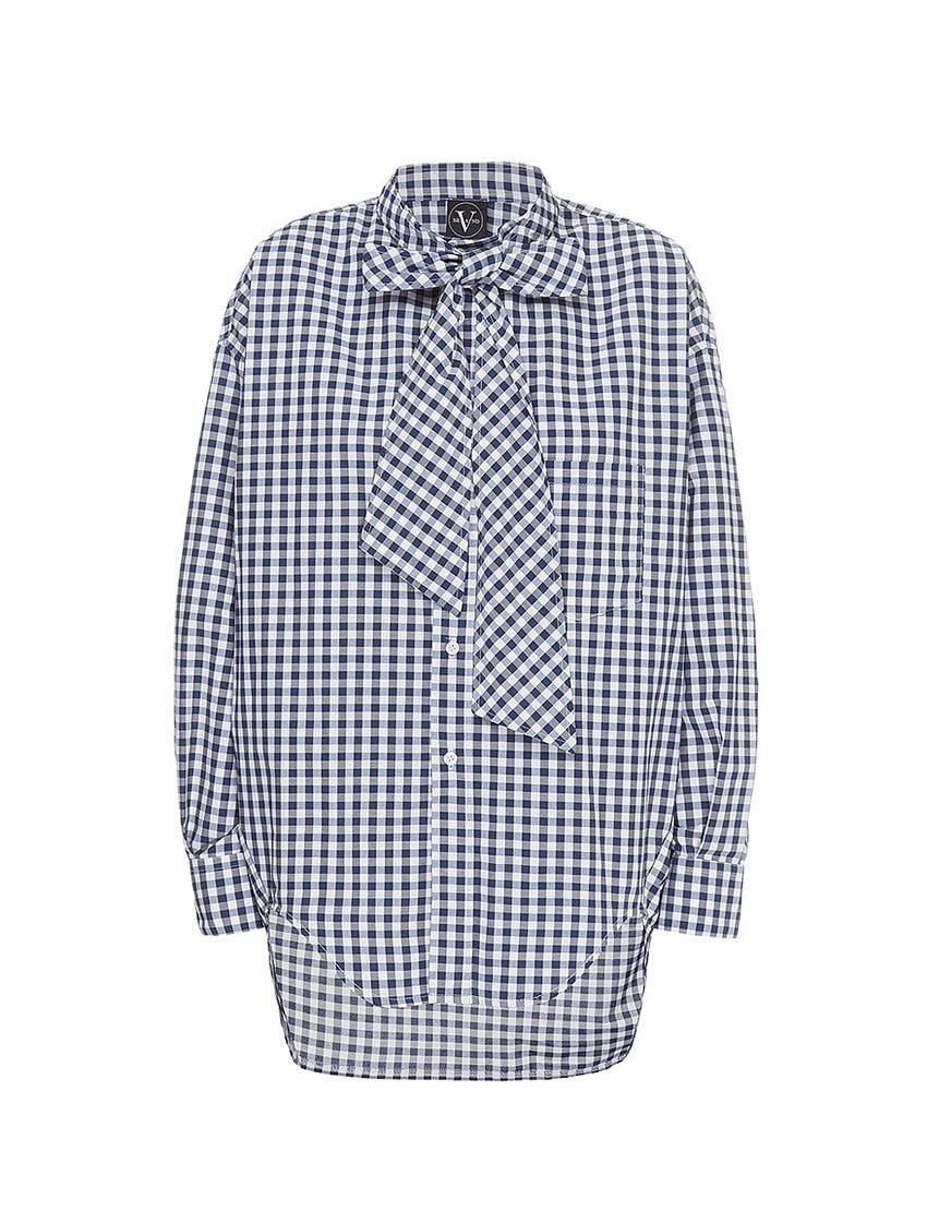 Women's Long Sleeve Bow Blouse